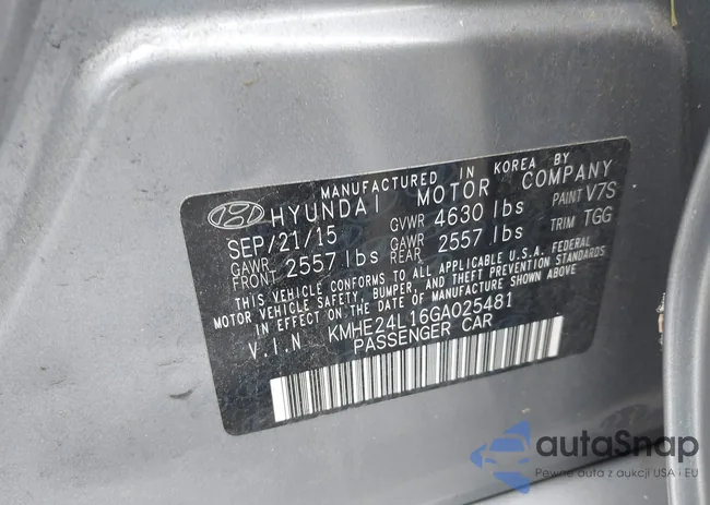 KMHE24L16GA025481: 42907315