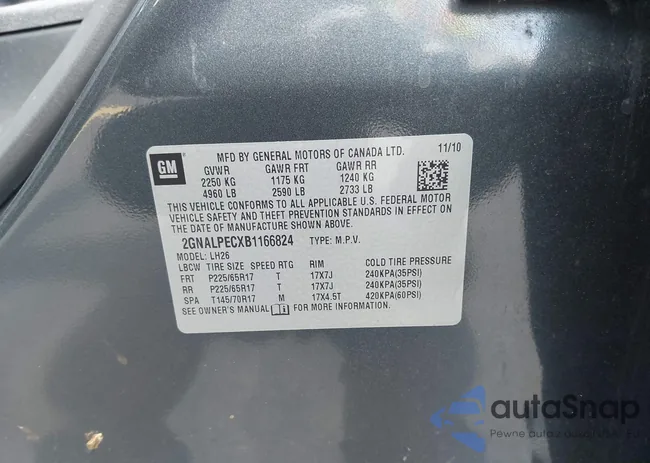 2GNALPECXB1166824: 42907333