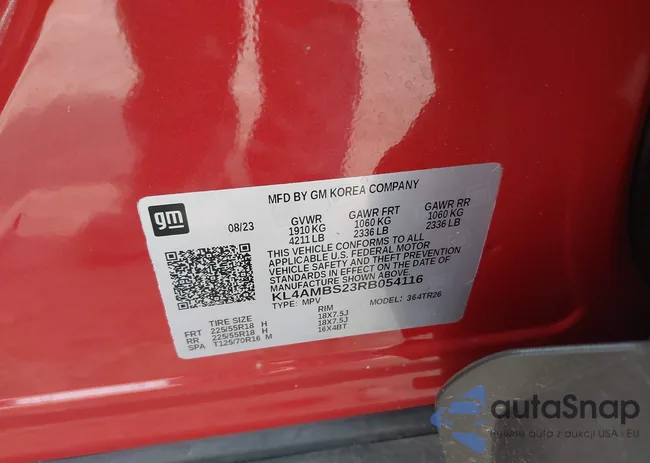 KL4AMBS23RB054116: 42907394