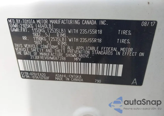 2T3DFREV6HW687288: 42907446