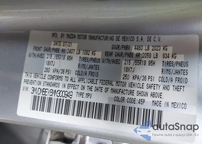 3MVDMBEY6MM300949: 42907480