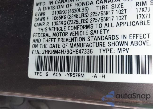 2HKRM4H79GH647336: 42907517