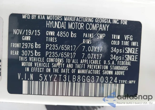 5XYZT3LB8GG370324: 42908769