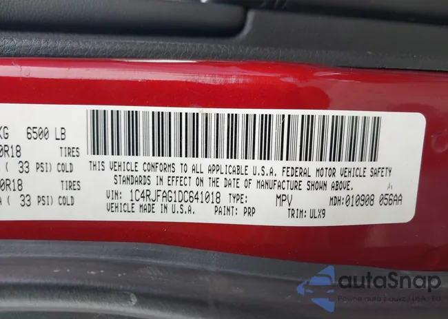 1C4RJFAG1DC641018: 42908902