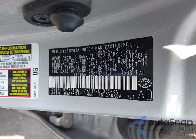 2T1BURHEXEC101870: 42908917