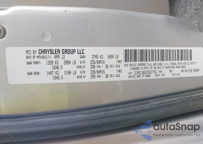 2C4RC1BGXCR327756: 42908924