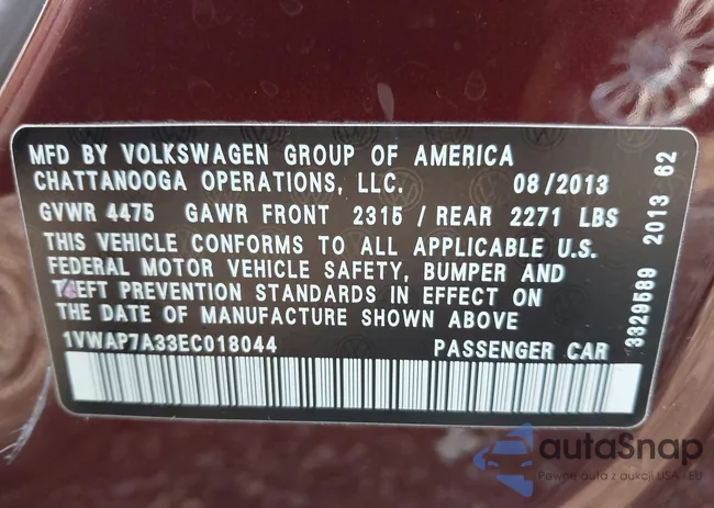 1VWAP7A33EC018044: 42909053