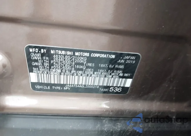 JA4AT5AA0LZ000218: 42908314