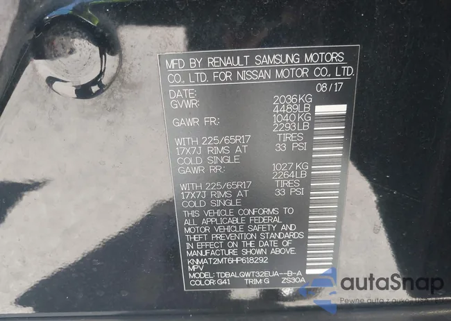 KNMAT2MT6HP618292: 42908321