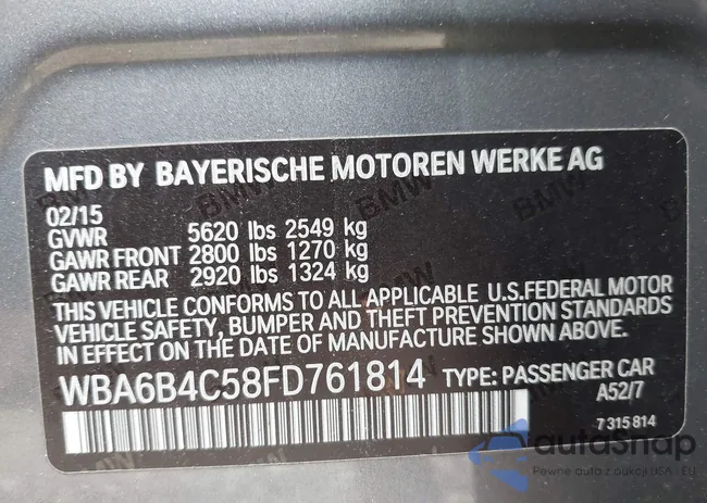 WBA6B4C58FD761814: 42908334