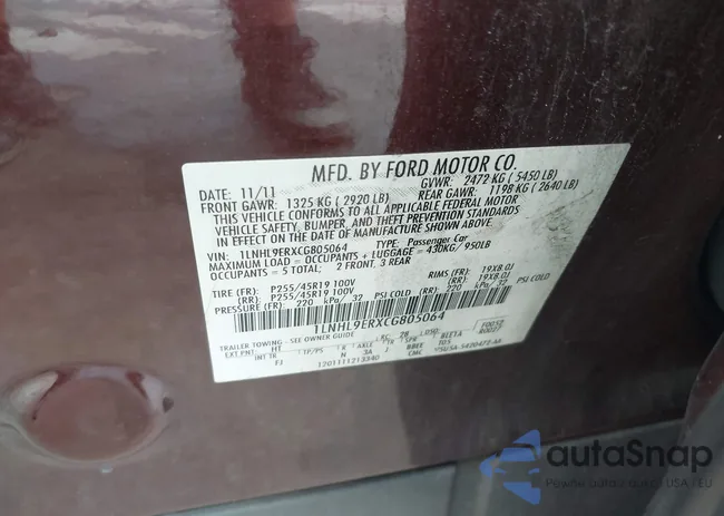 1LNHL9ERXCG805064: 42908607