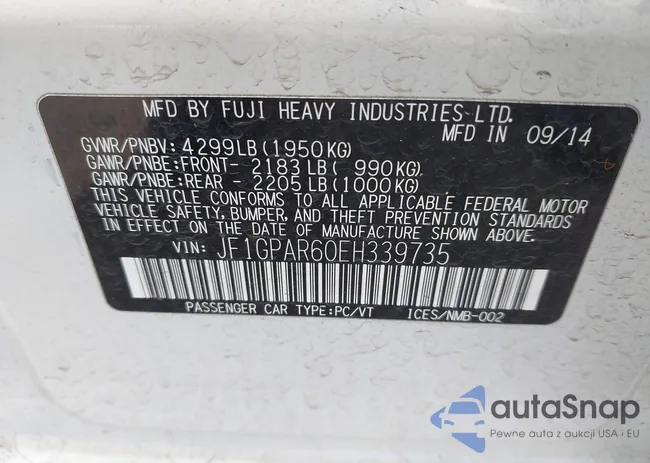 JF1GPAR60EH339735: 42909743