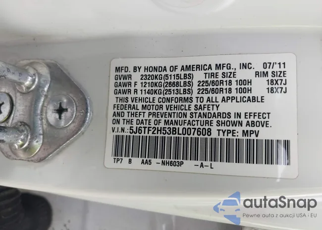 5J6TF2H53BL007608: 42909478