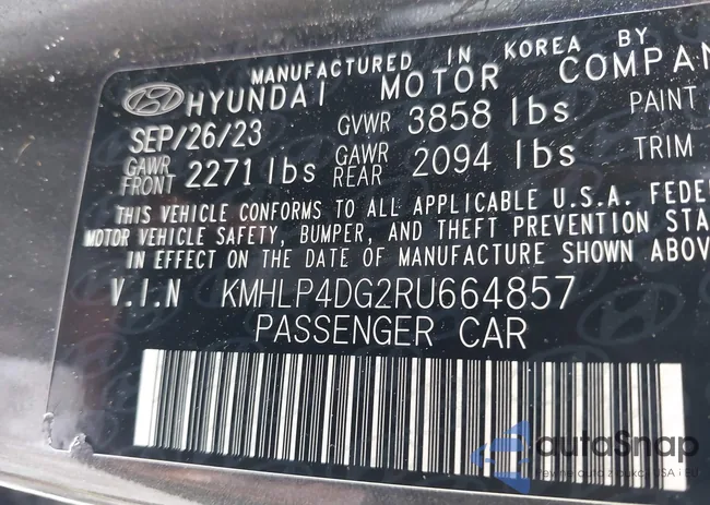 KMHLP4DG2RU664857: 42909580