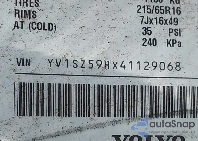 YV1SZ59HX41129068: 42910966