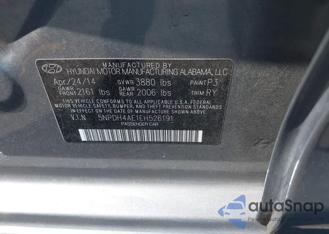 5NPDH4AE1EH526191: 42910667