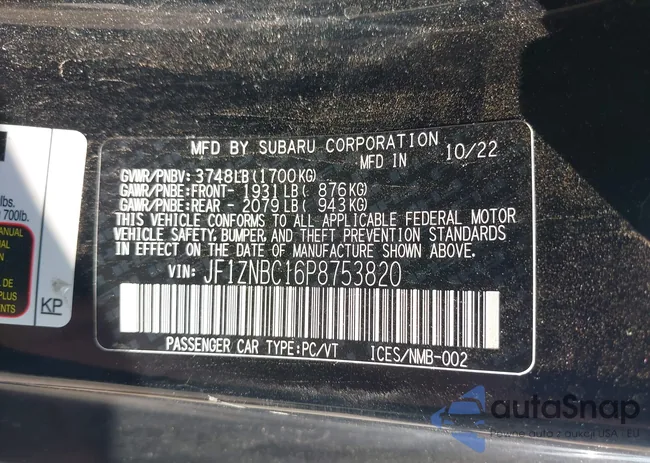 JF1ZNBC16P8753820: 42911701