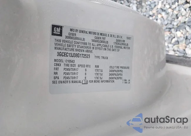 3GCEC13J38G172523: 42911865