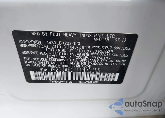 JF2SJAEC1EH470188: 42911936