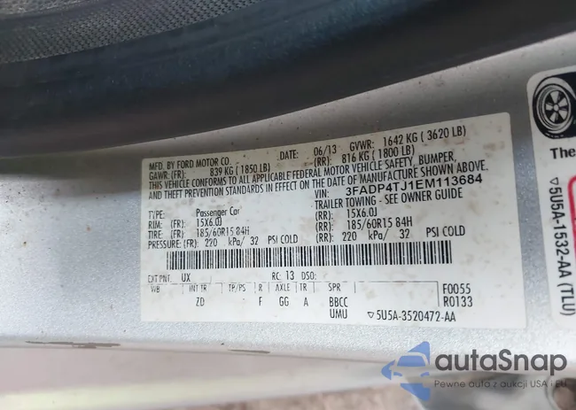 3FADP4TJ1EM113684: 42911971