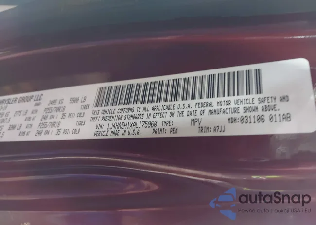 1J4HA5H1XAL175960: 42912106