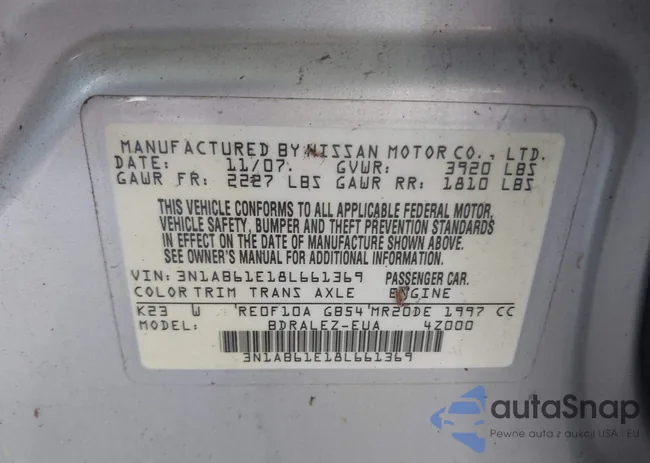 3N1AB61E18L661369: 42912215