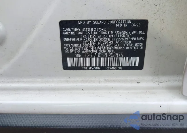 JF2GTABC5PH208875: 42911435