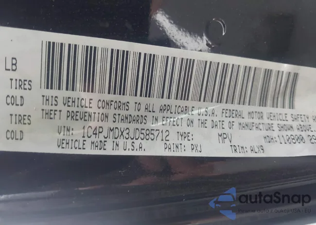 1C4PJMDX3JD585712: 42911470