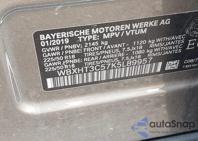 WBXHT3C57K5L89957: 42911599