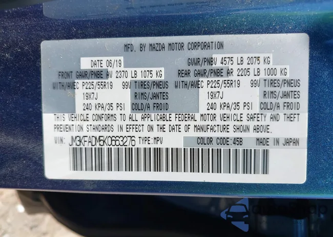 JM3KFADM5K0663276: 42912765