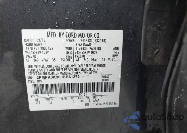 2FMPK3K90JBB61272: 42912829