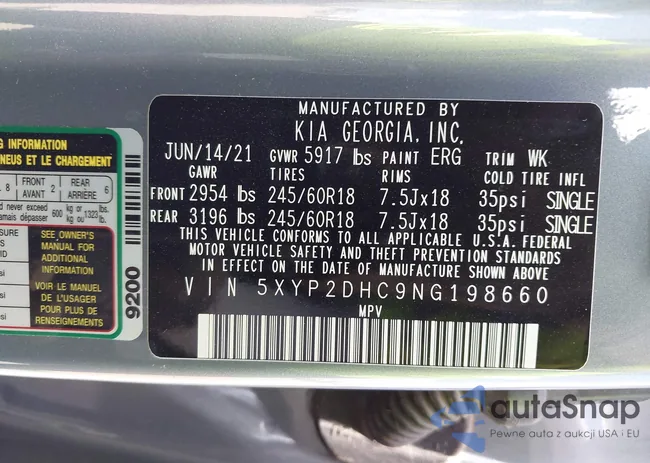 5XYP2DHC9NG198660: 42912838