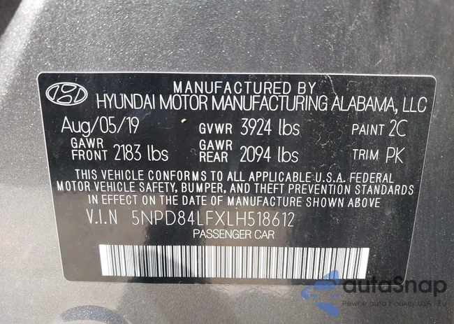 5NPD84LFXLH518612: 42913043