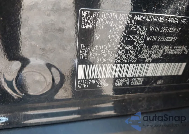 2T3P1RFV2RC464422: 42913203