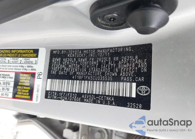 4T1BF1FK5CU035535: 42913218