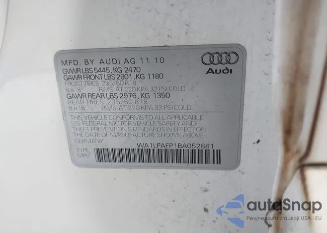 WA1LFAFP1BA052881: 42912444