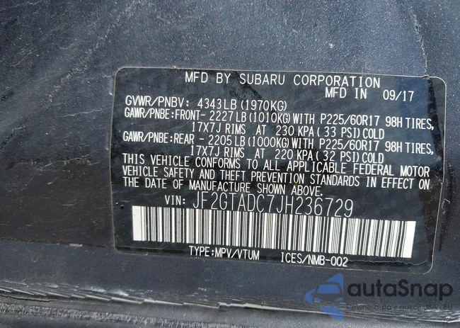 JF2GTADC7JH236729: 42912461