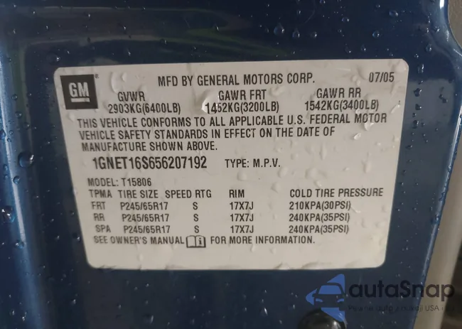 1GNET16S656207192: 42912523