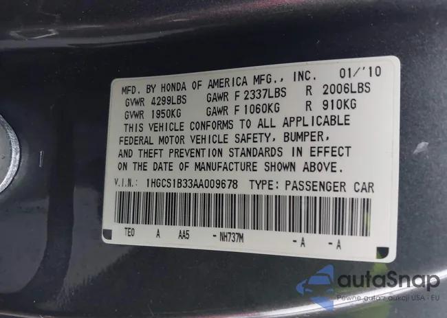 1HGCS1B33AA009678: 42912541