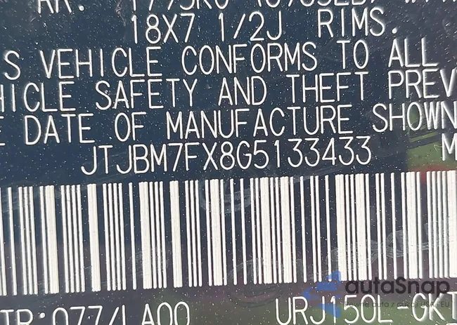 JTJBM7FX8G5133433: 42913676