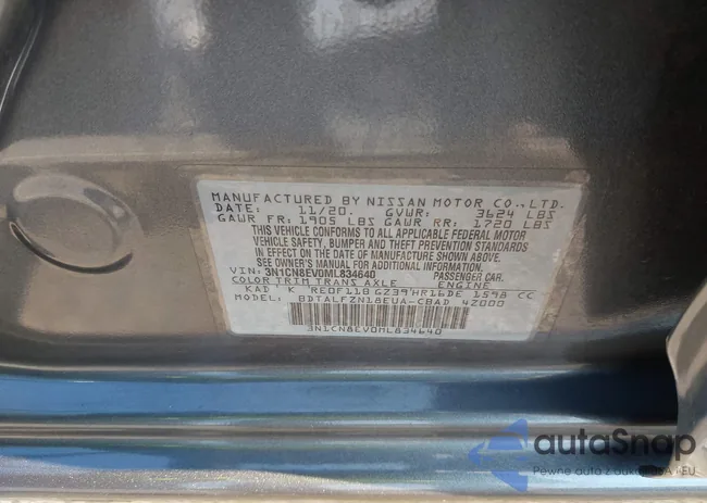 3N1CN8EV0ML834640: 42913741