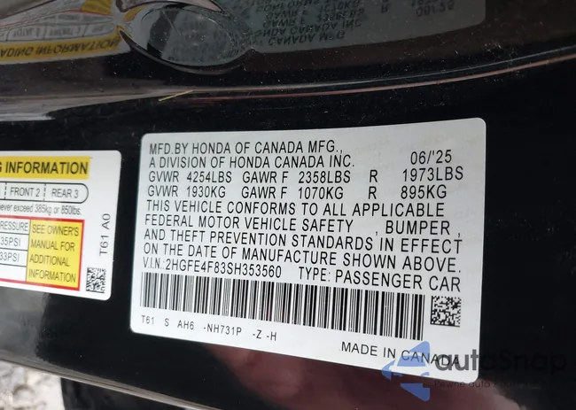 2HGFE4F83SH353560: 42913794