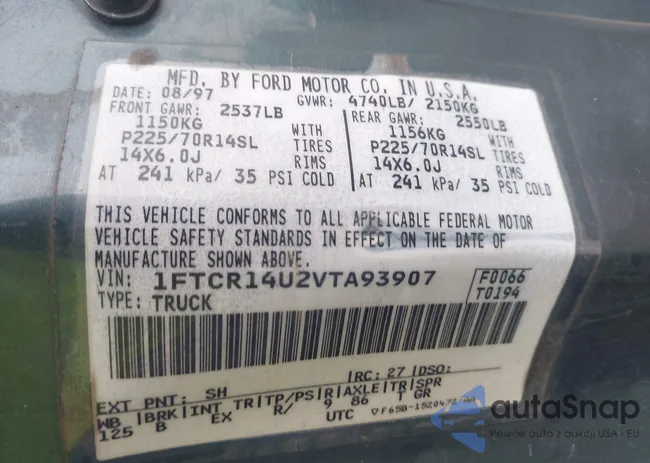 1FTCR14U2VTA93907: 42913885