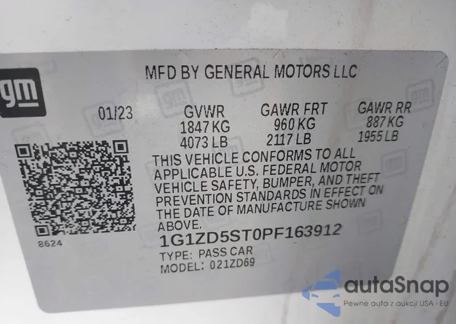 1G1ZD5ST0PF163912: 42913921