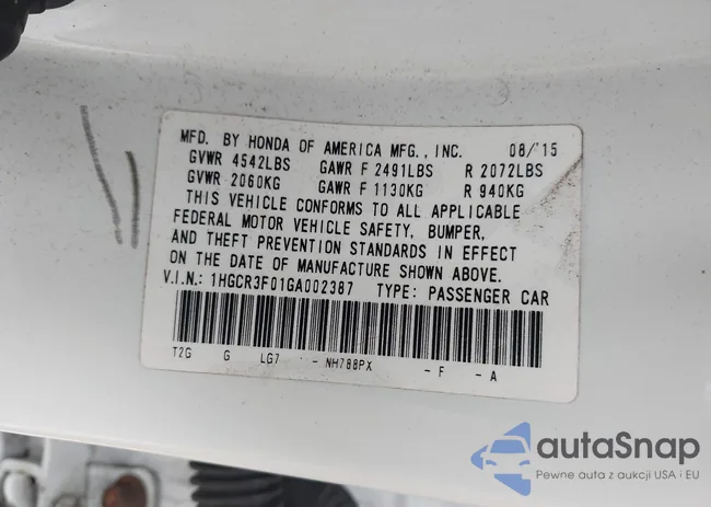 1HGCR3F01GA002387: 42914071