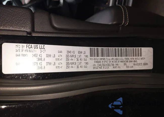 1C4RJFBG1HC831700: 42914088