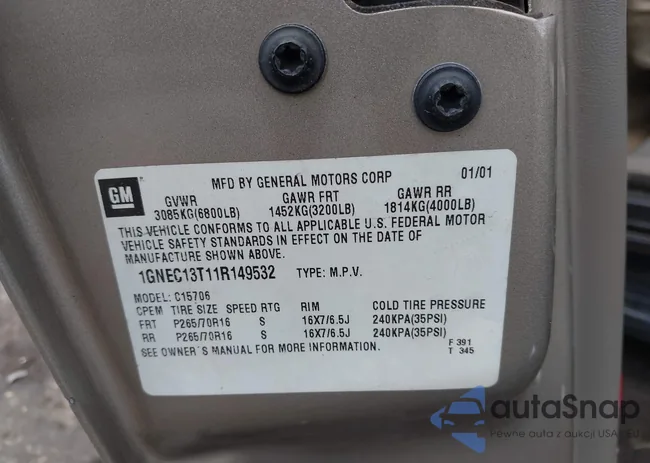 1GNEC13T11R149532: 42914157