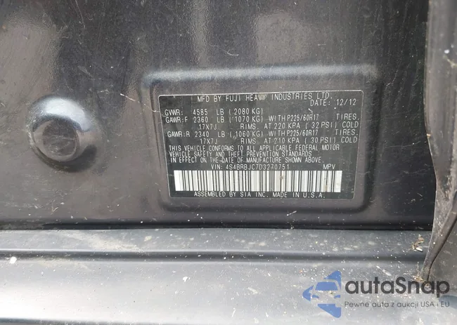 4S4BRBJC7D3270751: 42913315