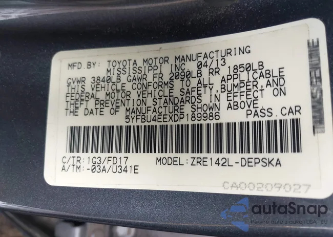 5YFBU4EEXDP189986: 42913419