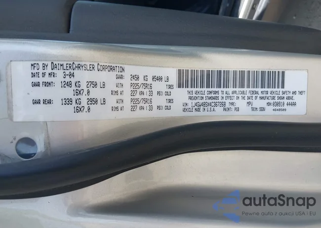 1J4GW48SX4C367268: 42913522